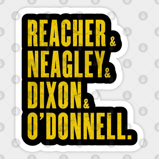 reacher special investigators Sticker by rahalarts